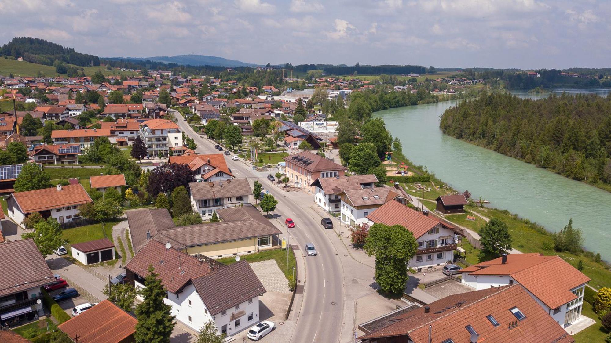 Moderne Helle Ferienwohnung Allgaeu Am See Munich Castle ليتشبروك المظهر الخارجي الصورة